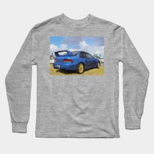 Subaru Impreza Cartoon - Design Long Sleeve T-Shirt